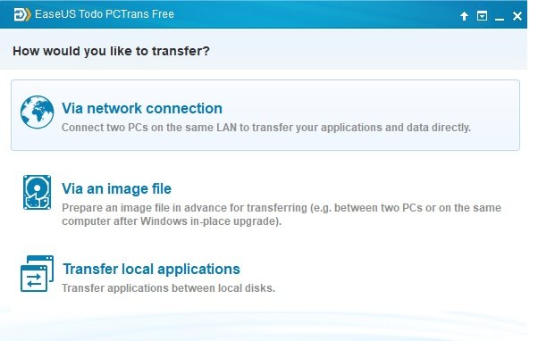 3 modos de transferencia de EaseUS Todo PCTrans