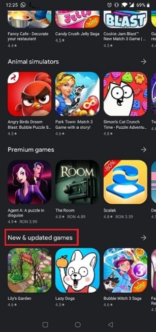 Encuentra nuevos juegos en Android Play Store Nuevos juegos actualizados