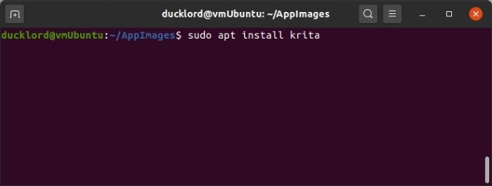 Instale la última versión de Krita en Ubuntu Apt Install Krita