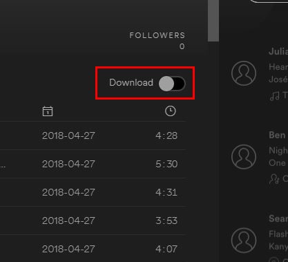 botón de apagado de spotify