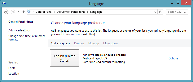 Cómo configurar idiomas de aplicaciones individuales en Windows 8