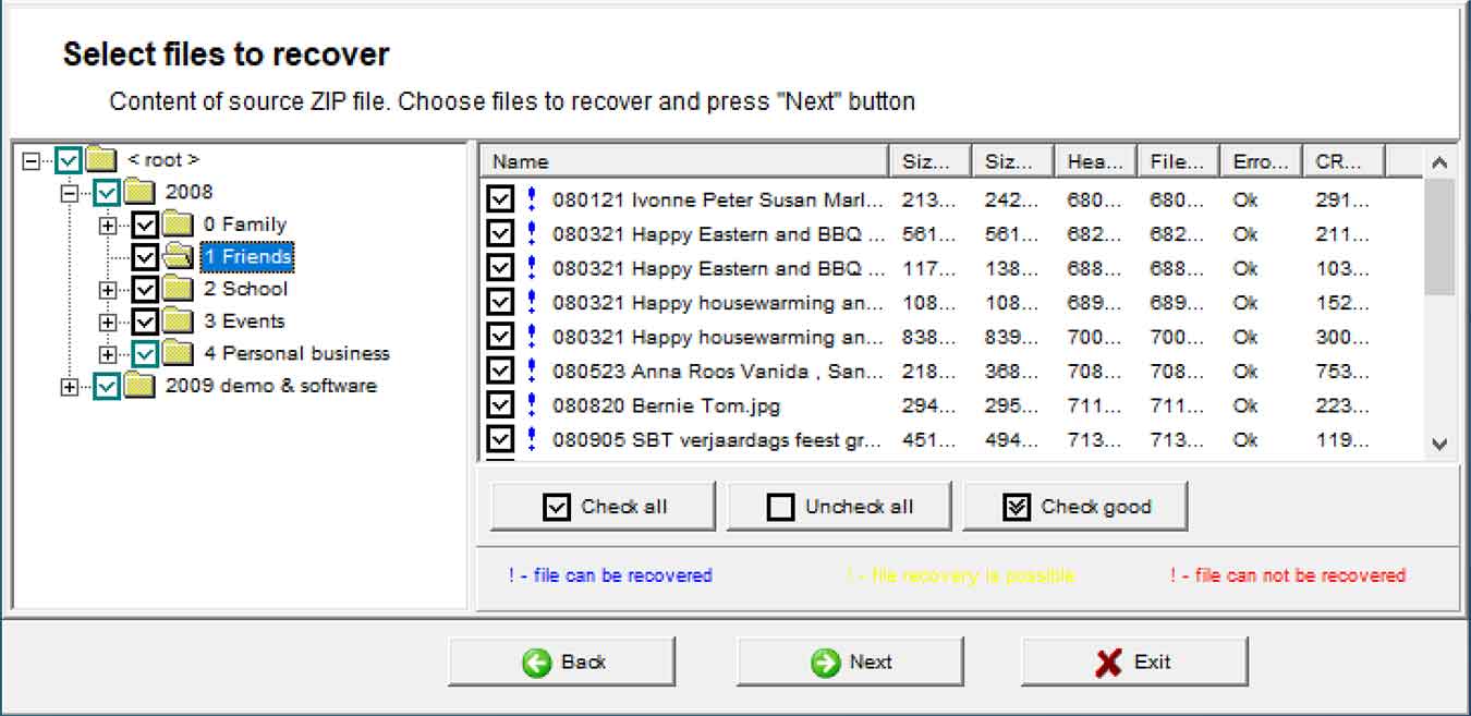 Recuperar caja de herramientas para vista previa de revisión Zip