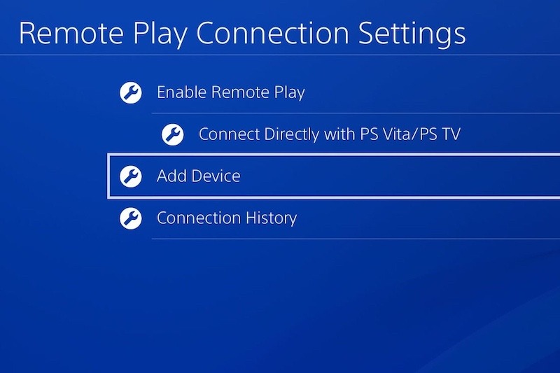 Transmitir juegos de Ps4 Dispositivos iOS Agregar dispositivo