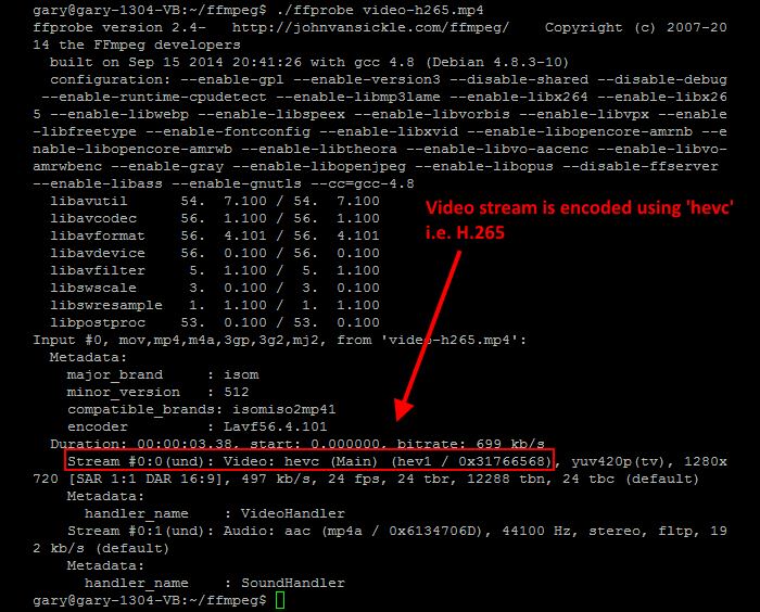 ffprobe-h265