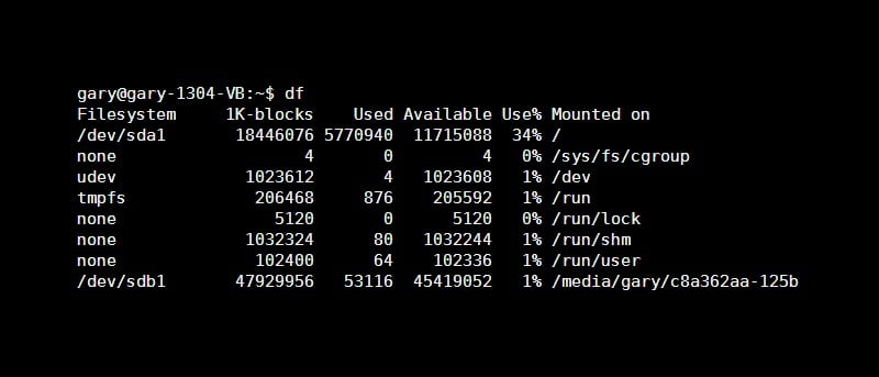 Comprender los comandos Linux df y du