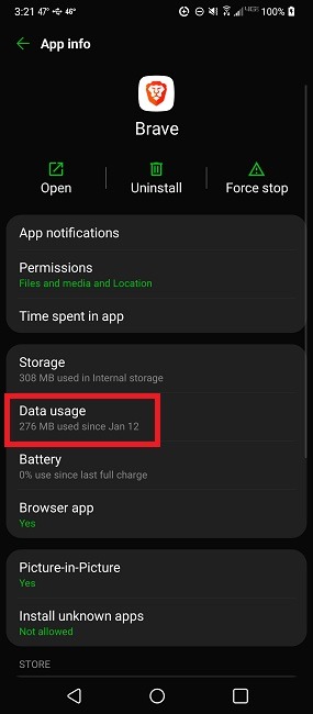 Cómo configurar una conexión Wi-Fi medida en los datos de la aplicación de Android