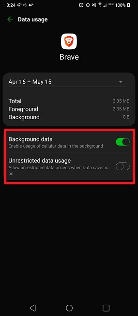 Cómo configurar una conexión Wi-Fi medida en la aplicación de Android Toggles de datos