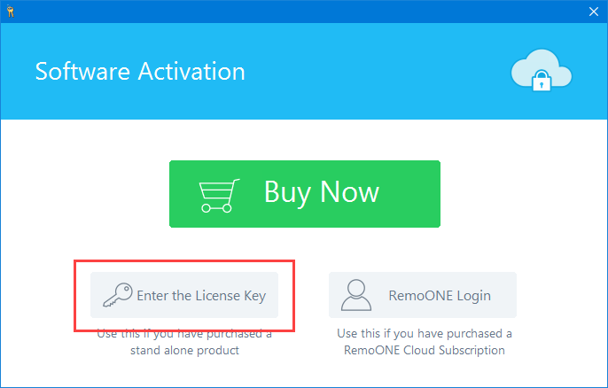 remo-data-recovery-select-license-key-option