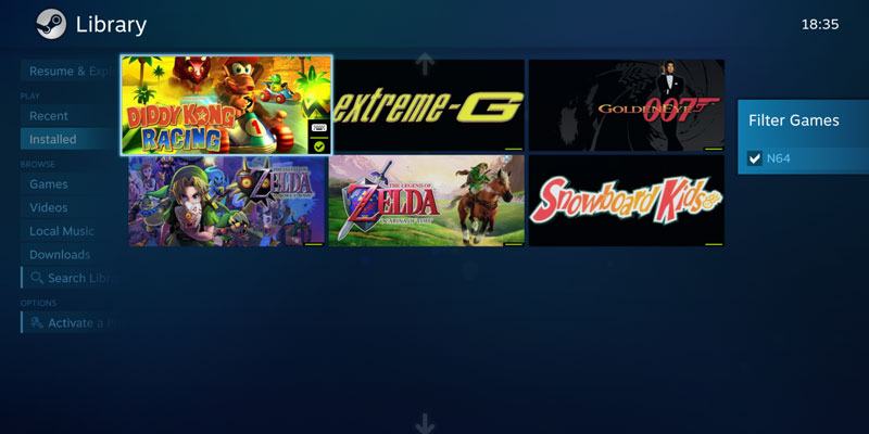 Cómo ejecutar juegos emulados directamente en Steam (y Steam Link)