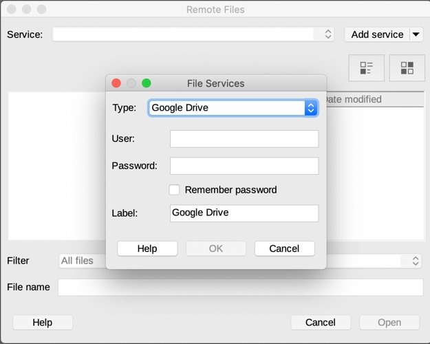 Abrir Editar archivos remotos Google Drive Libreoffice Configuración de Gdrive