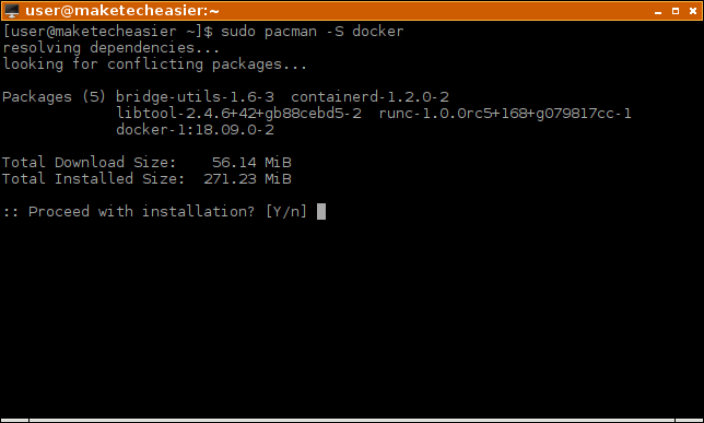 docker-instalar-en-arch