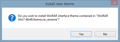 Solicitud de instalación de ArcTheme