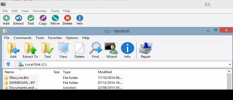 Tema fácilmente WinRAR y 7-Zip para una revisión visual total