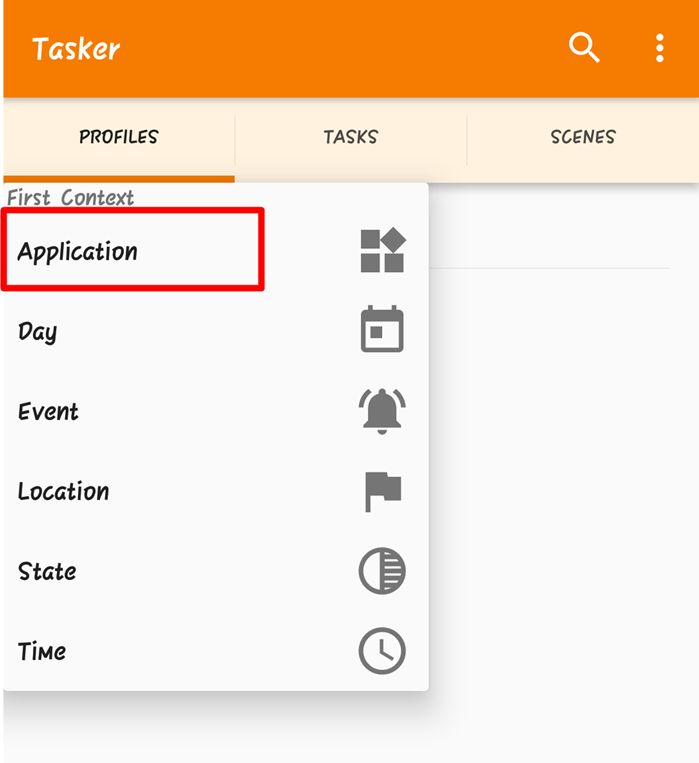 Tasker-perfiles-pantalla-tiempo de espera-aplicación