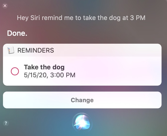 Aplicación Master Reminders Mac Use Siri