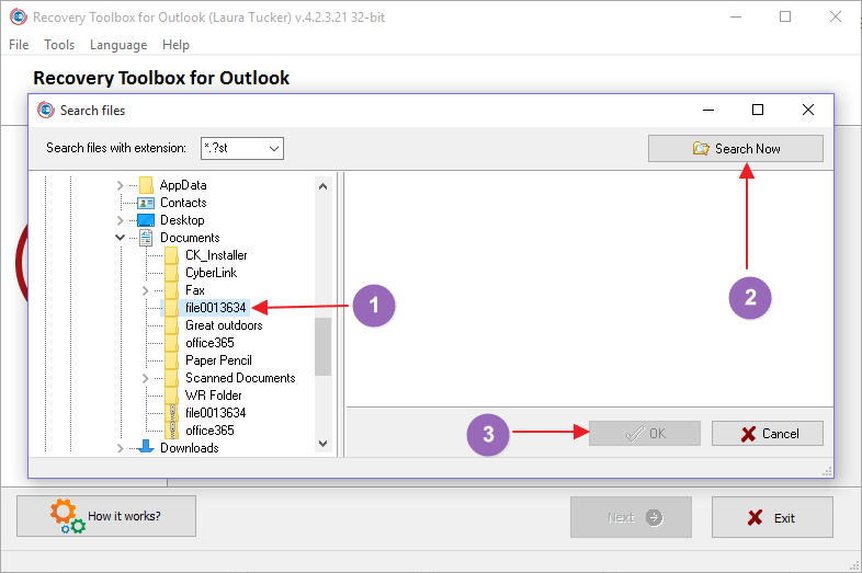 caja de herramientas de recuperación para Outlook 2