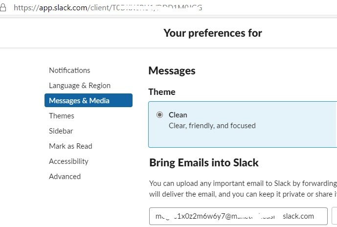 Buzón de correo electrónico Cliente Gmail Slack Reenvío de correo electrónico