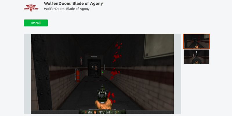 mejores-juegos-ubuntu-snap-store-wolfendoom-blade-of-agony