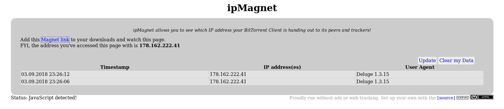 Resultados de ipMagnet