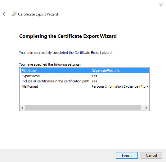 win-efs-review-export-settings