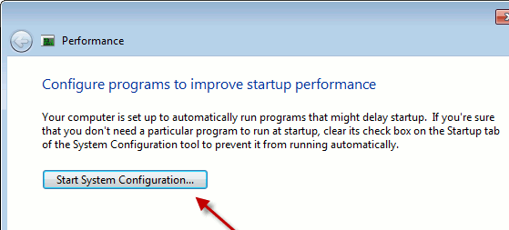 Configuración del sistema de inicio de Windows