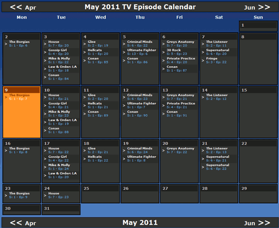 tv-guia semanal