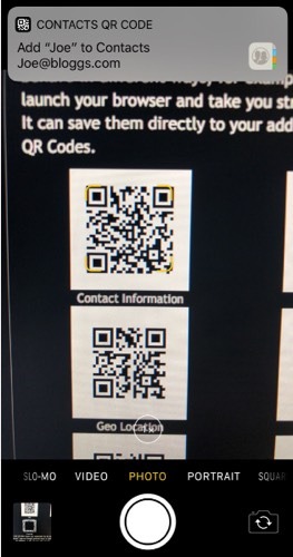 Widgets útiles del Centro de control Código Qr