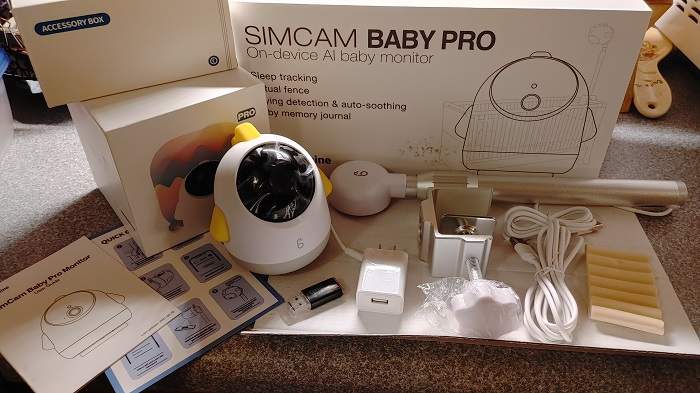 Cuadro de revisión del monitor de bebé inteligente Simshine Baby Pro