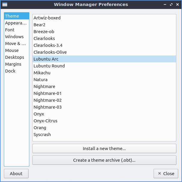 Lubuntu 20 10 Mte Revisión Preferencias de Openbox