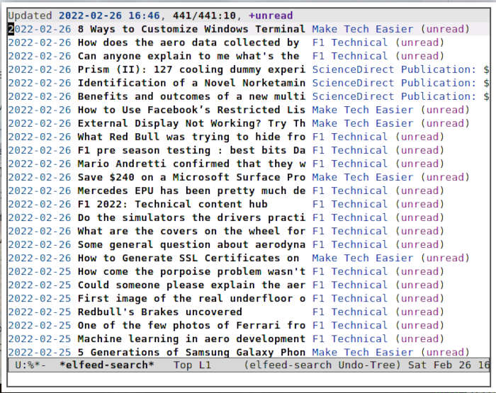 Emacs Rss 07 Elfeed con fuentes