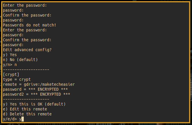 Rclone Cripta 13 Confirmar