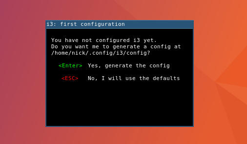 Ejecutando i3 por primera vez en Ubuntu