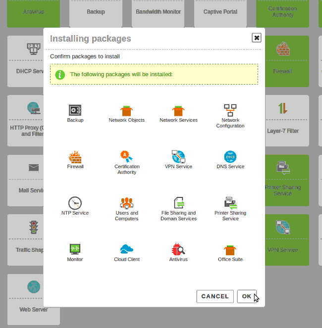 Zentyal-Instalar-Módulos