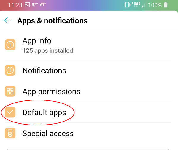 Cómo configurar aplicaciones predeterminadas en aplicaciones predeterminadas de Android 10