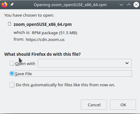 Zoom Opensuse Descargar Zoom Guardar como