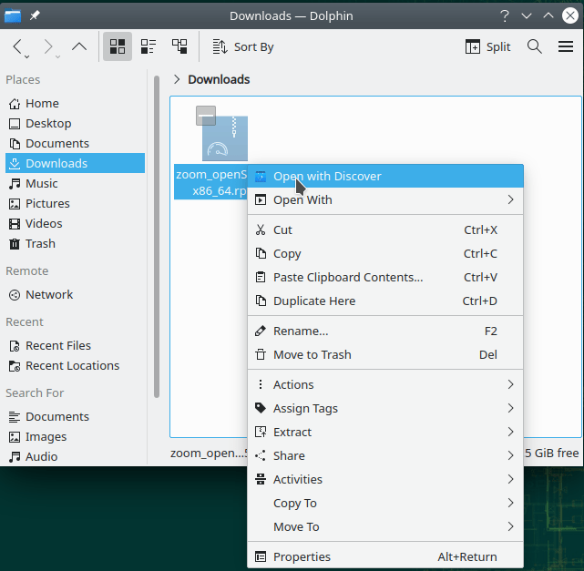 Zoom Opensuse Zoom Instalación Descubrir 1