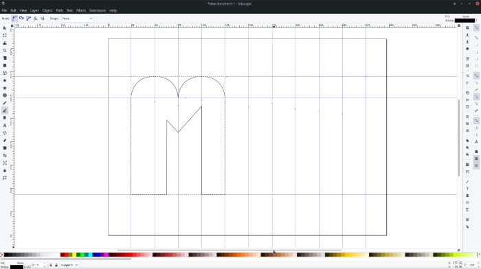 Creación de logotipos con forma definida por Inkscape