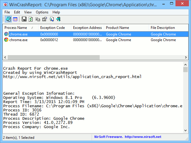 WinCrashReport actúa como una alternativa a la aplicación Windows Crash Report.