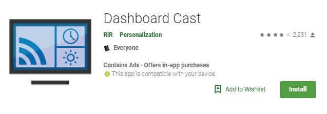chromecast-dashboard-app