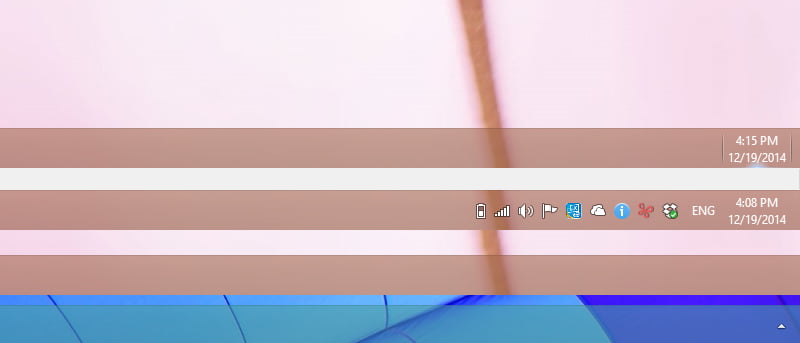 Cómo ocultar los iconos de la barra de tareas y ajustar el área de notificación en Windows 8