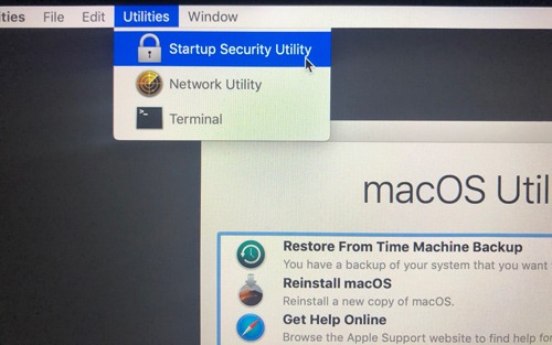 Firmware Contraseña Utilidad de inicio de Mac