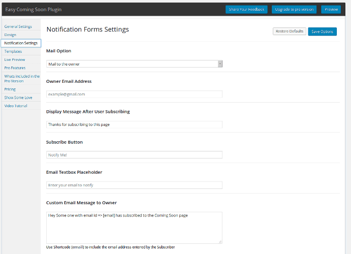 wp-próximamente-página-03-fácil-próximamente-configuración-del-formulario-de-notificación