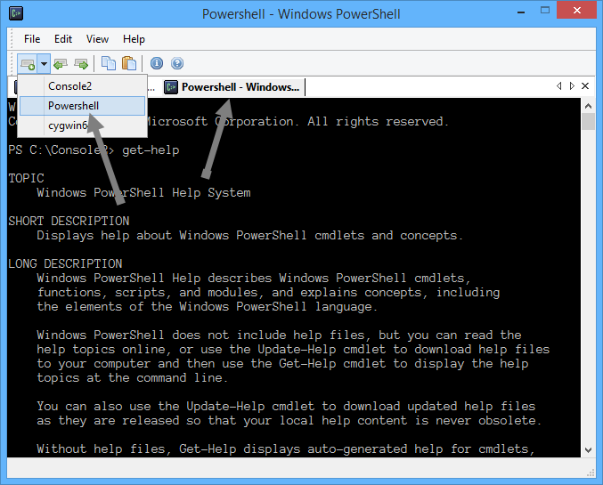 consola2-powershell-en-console2