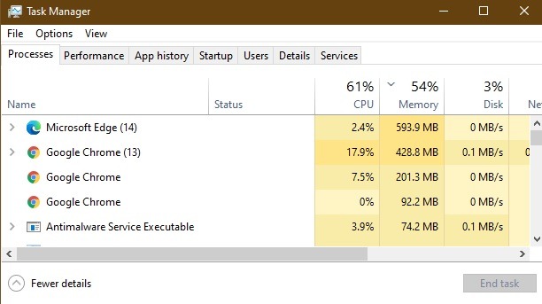 Hands On Microsoft Edge Cpu Comparación de memoria Chrome Edge