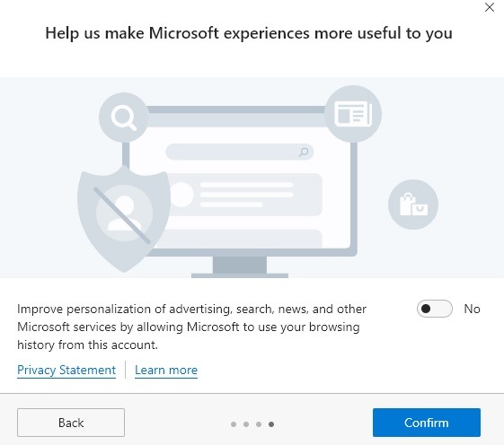 Manos a la privacidad de Microsoft Edge