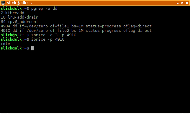 Ionice Cambio Proceso Io Prioridad