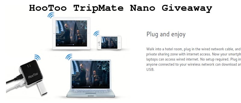 HooToo TripMate Nano: Pocket Travel Router and Media Sharing Center - Review & Giveaway