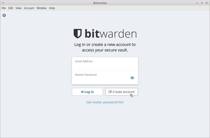 Administrar contraseñas con Bitwarden Crear cuenta