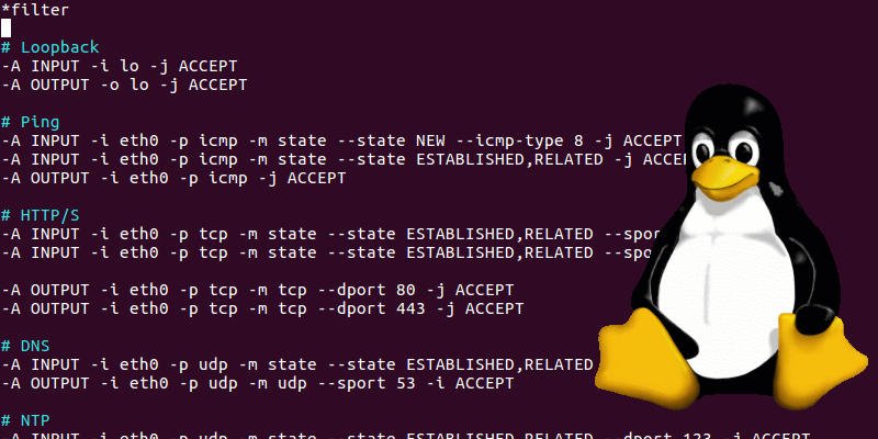 Secure Linux Iptables