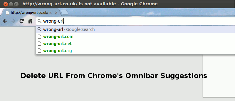 Cómo eliminar una URL de las sugerencias del omnibox de Chrome